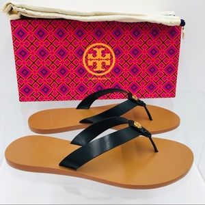 Tory Burch Manon Thong Sandals Perfect Black